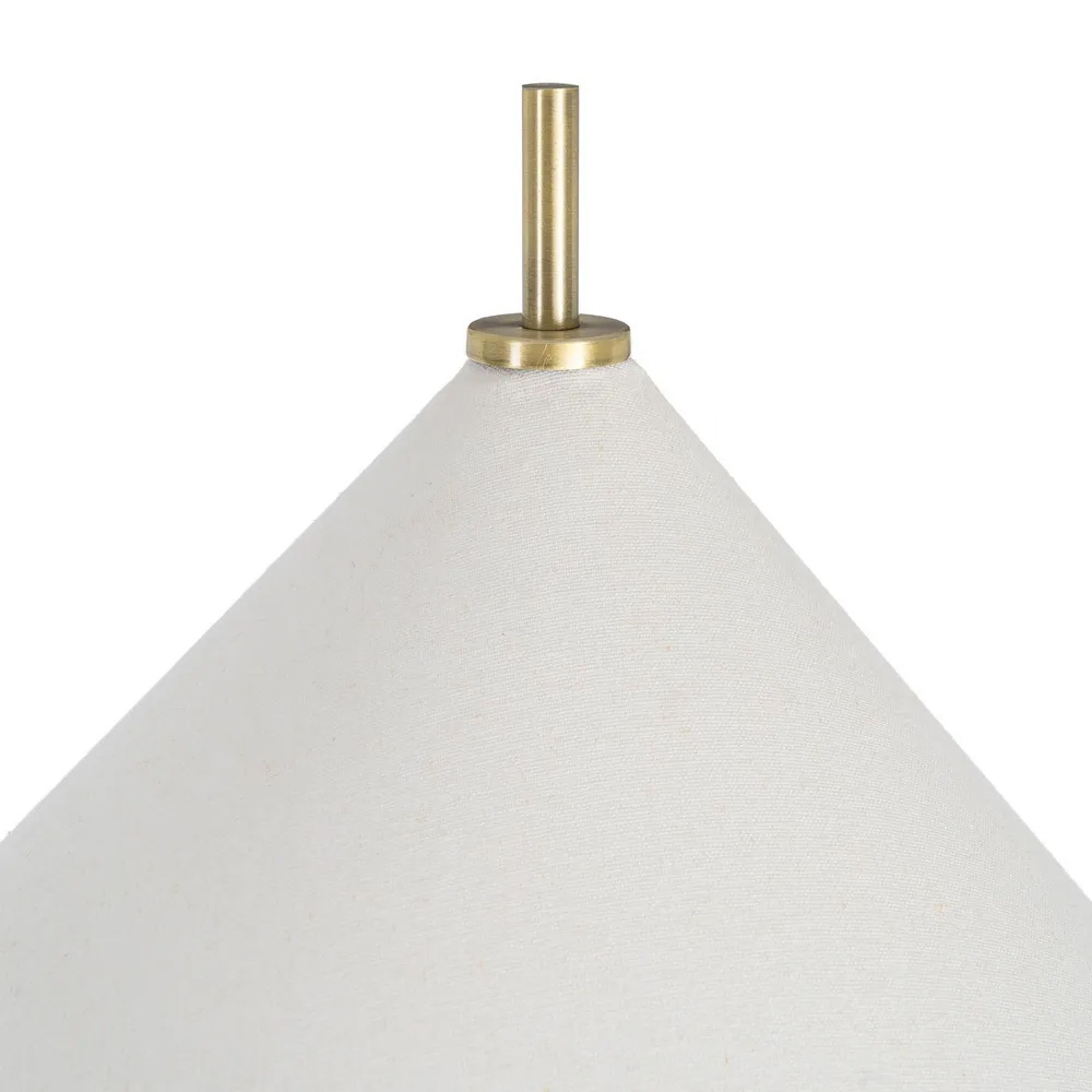 Lámpara de Suelo Metálica Dorada 54,5 x 54,5 x 171 cm 