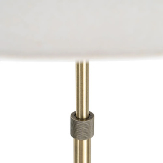 Lámpara de Suelo Metálica Dorada 54,5 x 54,5 x 171 cm 
