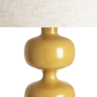 Lámpara de Suelo Metálica Mostaza 35 x 35 x 154 cm 