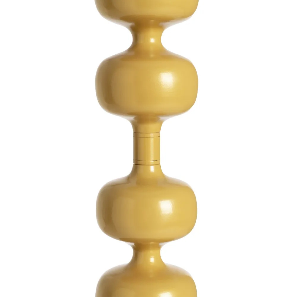 Lámpara de Suelo Metálica Mostaza 35 x 35 x 154 cm 