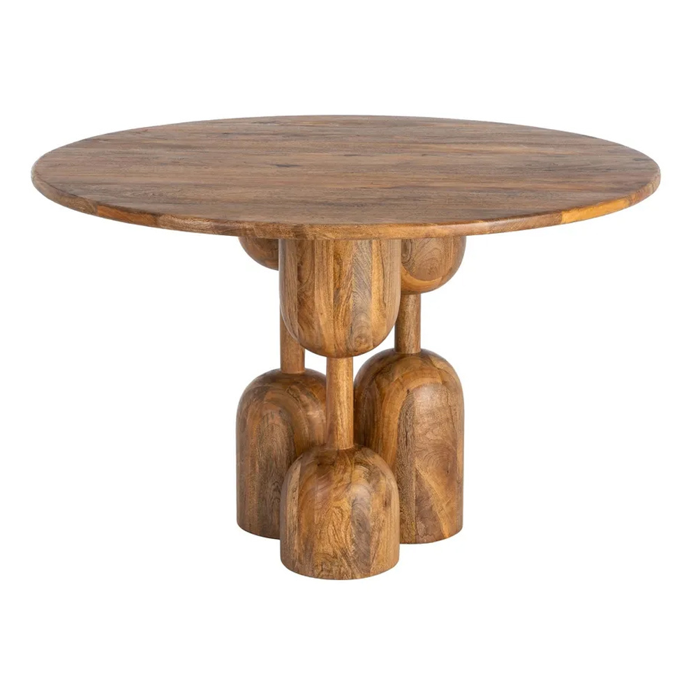 Mesa de Comedor de Madera de Mango 120 x 120 x 76 cm 