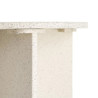 Mesita Auxiliar de Madera DM Blanca 60 x 60 x 60 cm 