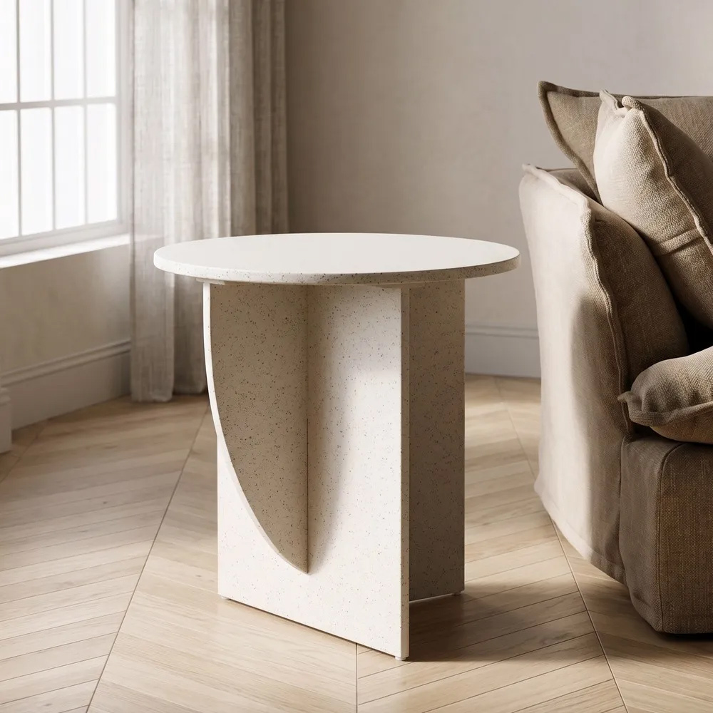 Mesita Auxiliar de Madera DM Blanca 60 x 60 x 60 cm 