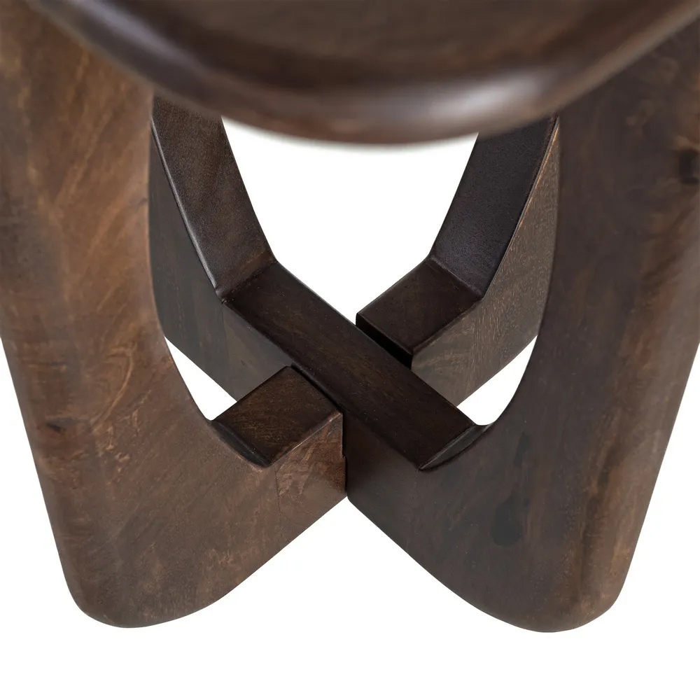 Mesita Auxiliar de Madera de Mango 45 x 45 x 55 cm 