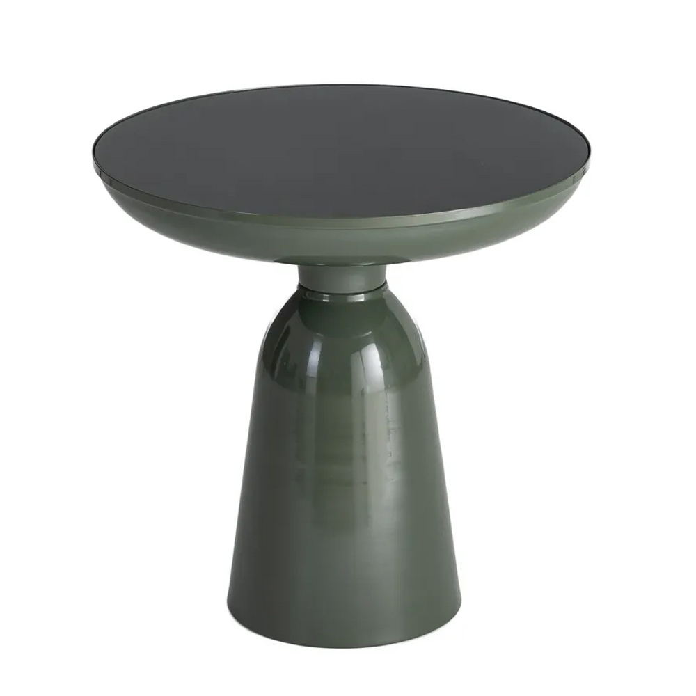 Mesita Auxiliar de Hierro Verde 50 x 50 x 50,5 cm 
