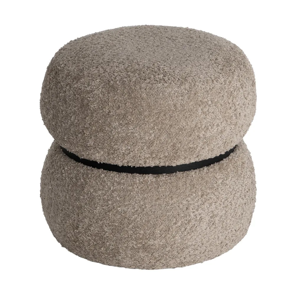 Puf Redondo Tejido de Poliéster 45 x 45 x 45 cm 