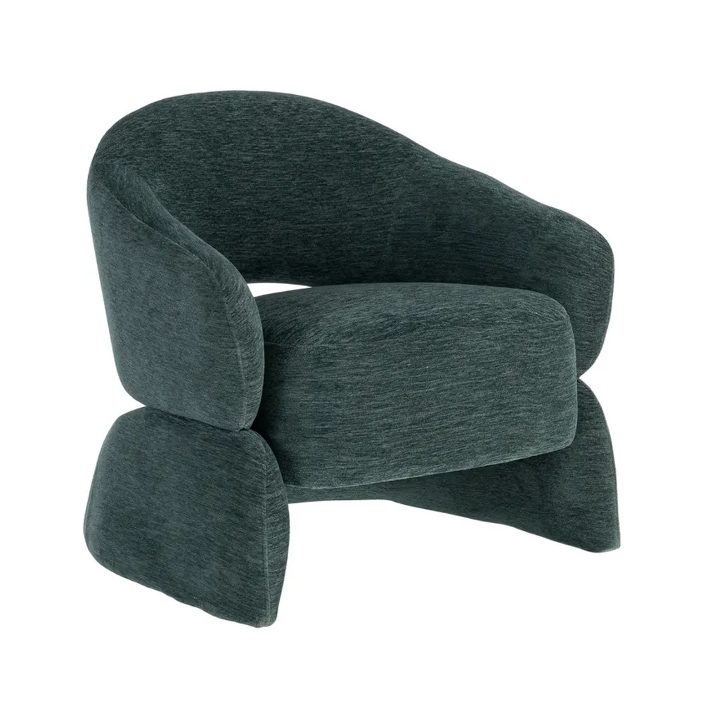 Sillón de Madera y Poliéster 75 x 77 x 73,50 cm