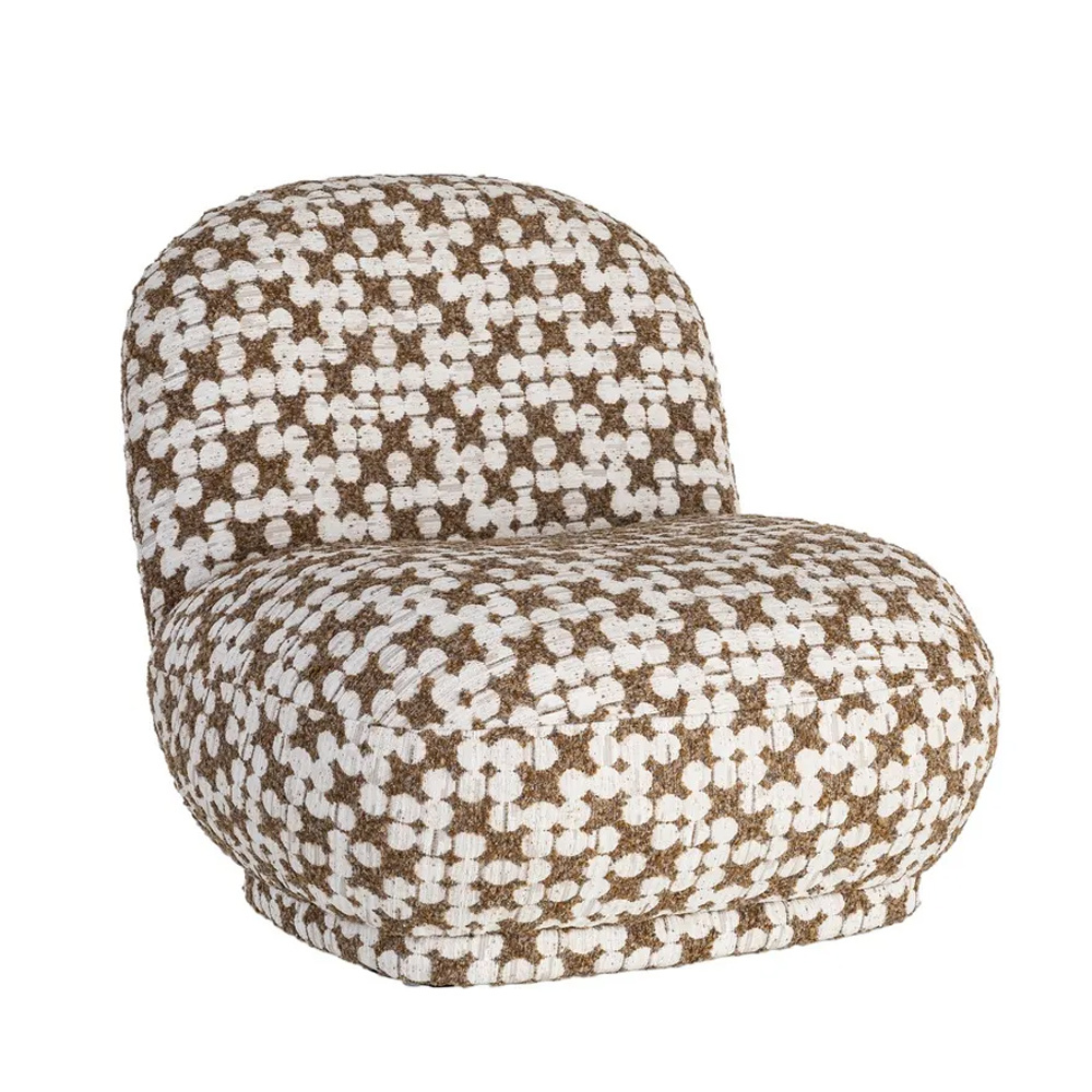 Sillón de Madera y Tejido de Poliéster 84 x 82 x 77 cm 