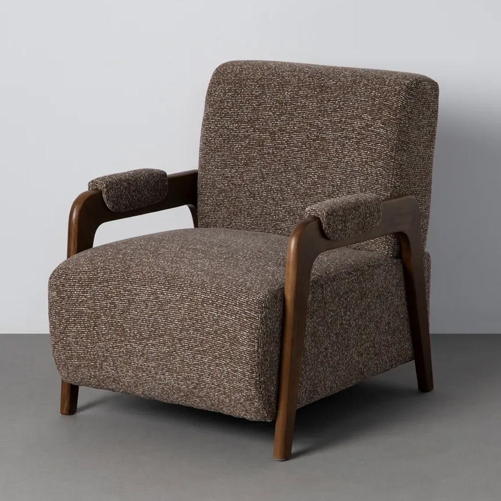 Sillón Jasapeado de Madera y Tejido de Poliéster 84 x 70 x 80 cm 