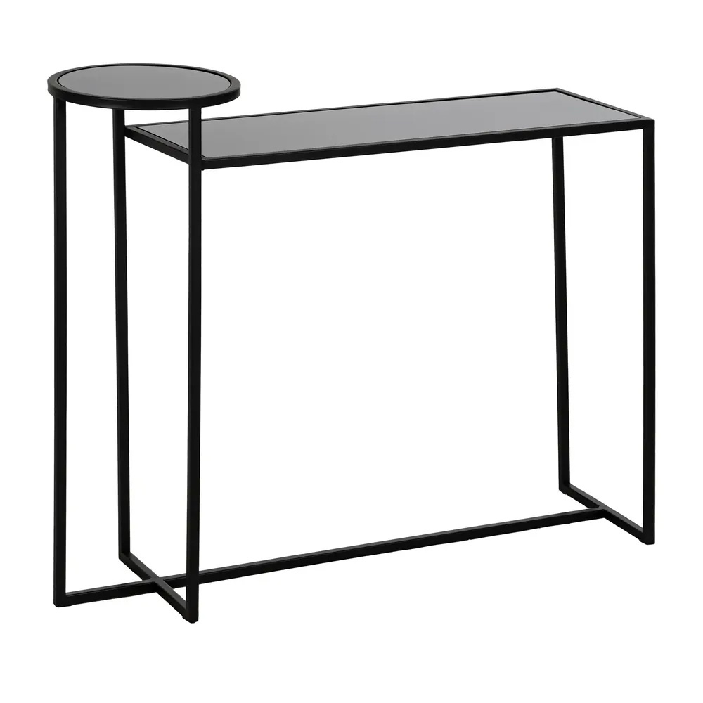 Consola de Metal Negro 30 x 101 x 83 cm 