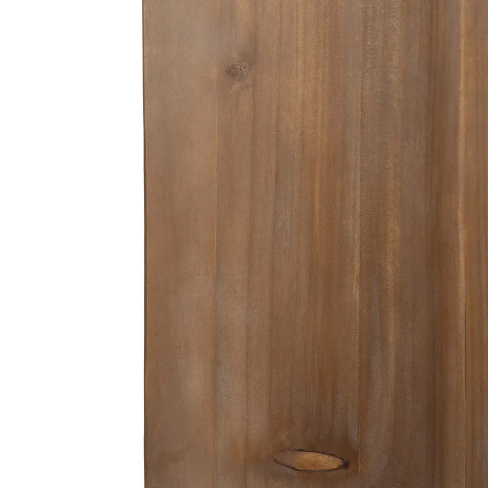 Espejo de Madera de Abeto Natural 7,5 x 110 x 185 cm 