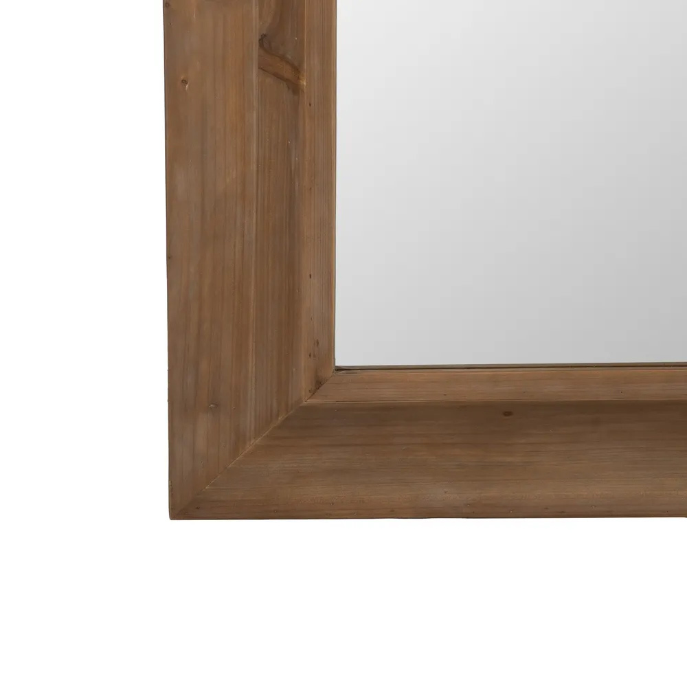Espejo de Madera de Abeto Natural 7,5 x 110 x 185 cm 