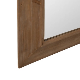 Espejo de Madera de Abeto Natural 7,5 x 110 x 185 cm 
