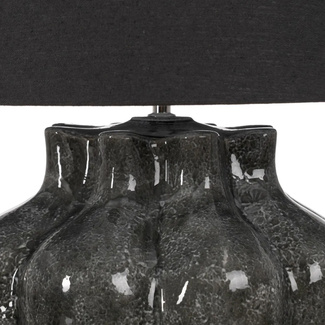 Lámpara Mesa Base en Cerámica Gris 50 x 50 x 62,5 cm 