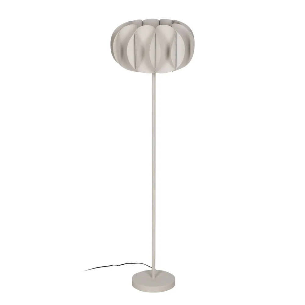 Lámpara de Suelo en Hierro Lacado en Blanco 44 x 44 x 151 cm 