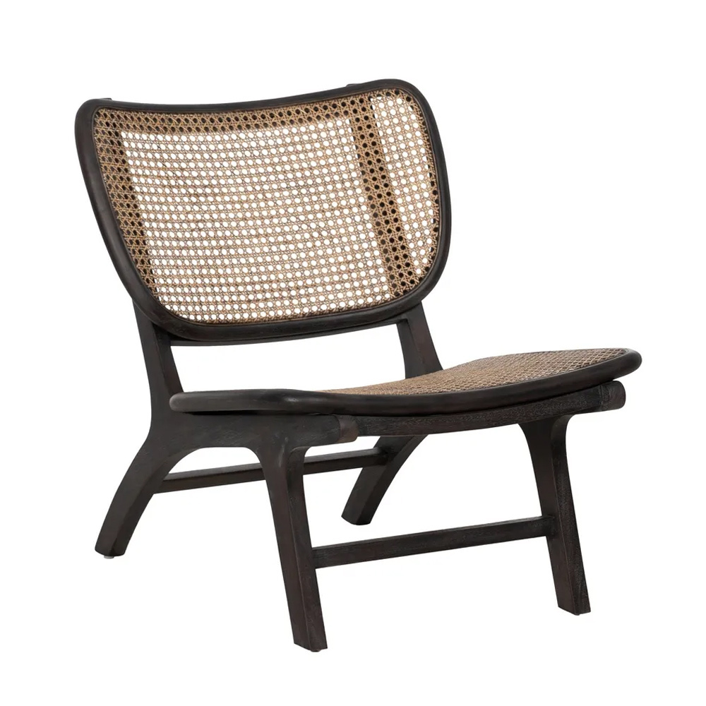 Sillón de Madera de Teka y Ratán 58 x 84 x 74 cm 