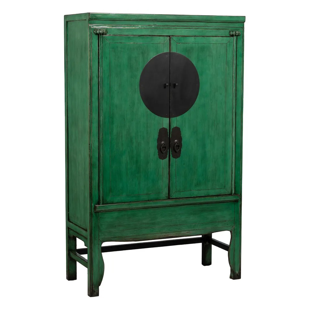 Armario de Madera y DM Verde 2 Puertas 48 x 108 x 175 cm 