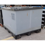 Lote de 8 Contenedores de plástico usados plegables 120 x 150 x 100 cm 