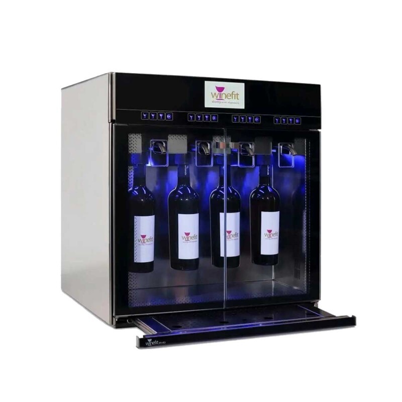 Dispensador de Vino por Copas Winefit EVO - 4 botellas - Conservación y Servicio Profesional