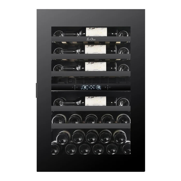 Vinoteca Le Chai LT2BI44H88A de 44 Botellas 2 Zonas Encastrable en Columna