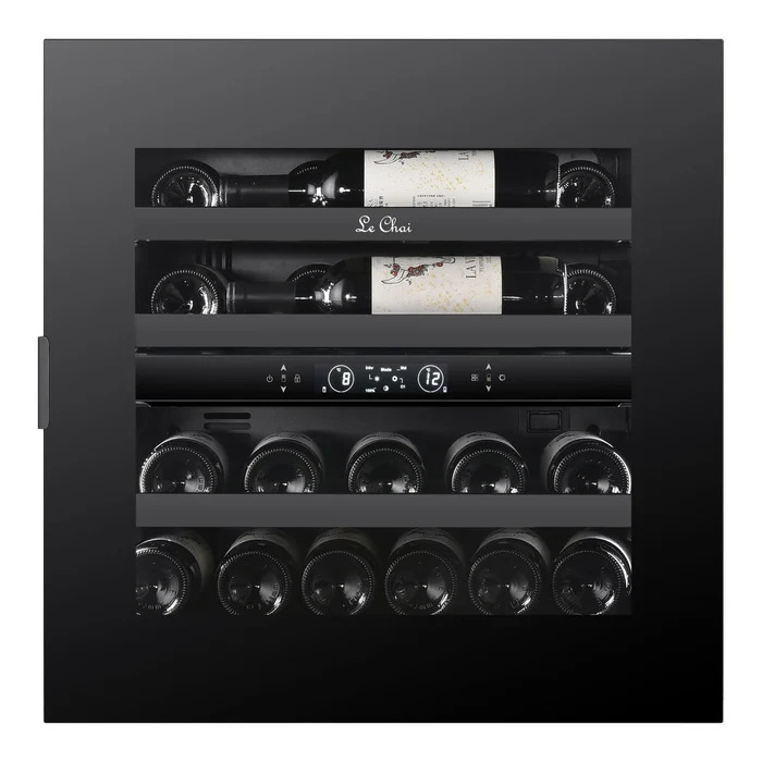 Vinoteca Le Chai LT2BI25H60A - 25 Botellas, 2 Zonas y Encastrable en Columna