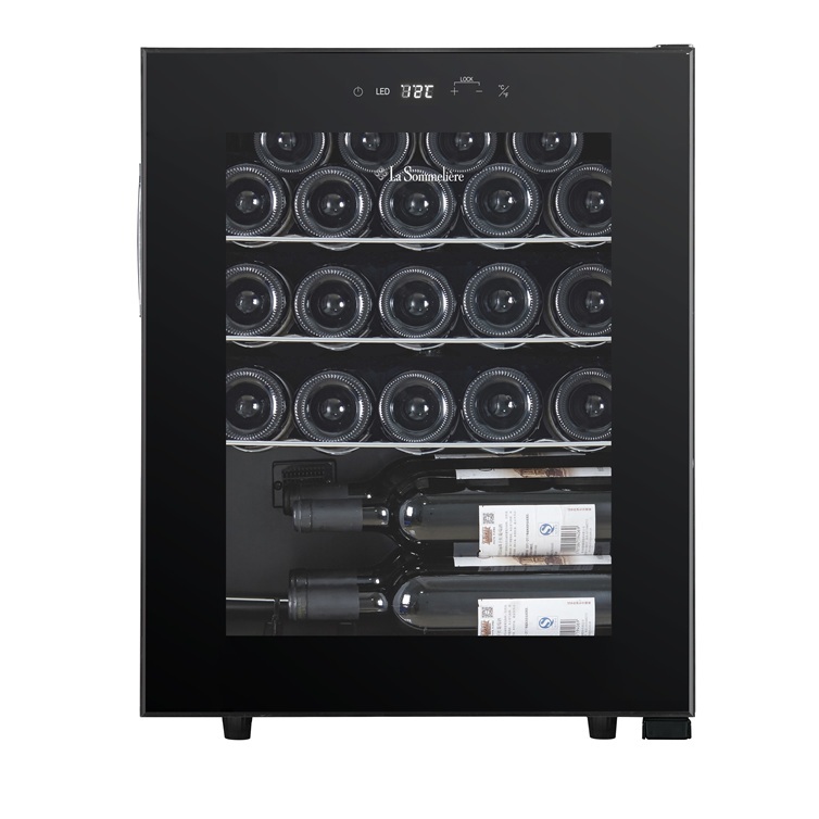 Vinoteca La Sommelière LS24BLACK negra para 23 Botellas