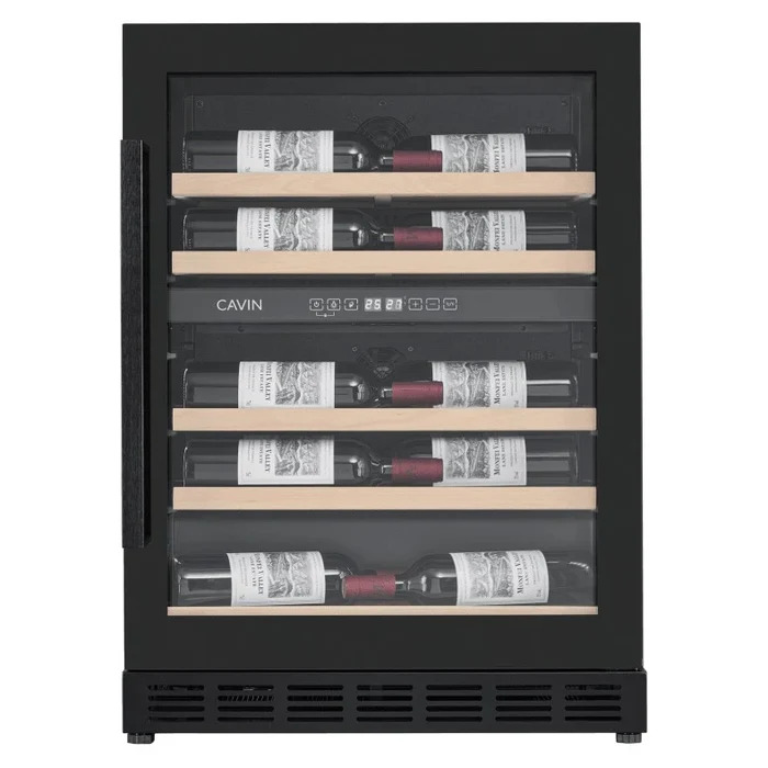 Vinoteca Cavin Arctic Collection 60D Shallow de 18 Botellas negra poco fondo 